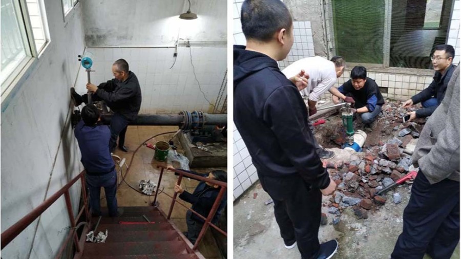 璧山区水利局插入式江南在线注册(中国)安装现场